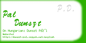 pal dunszt business card